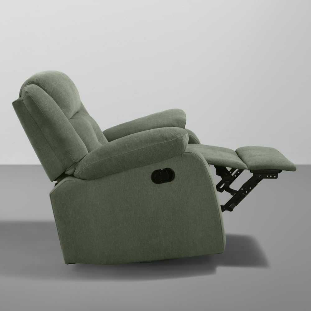 Sleepyhead RX7 - Rocking & Revolving Single Seater Fabric Recliner (Irish Green)
