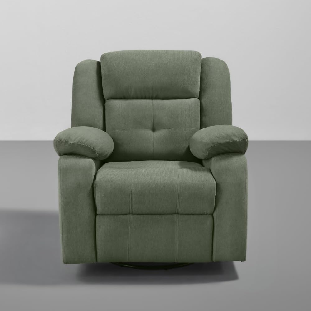 Sleepyhead RX7 - Rocking & Revolving Single Seater Fabric Recliner (Irish Green)