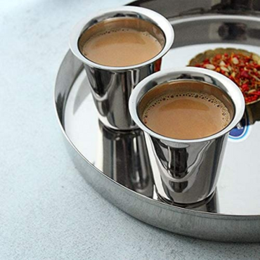 Heavy Steel Glass for Kids_ 6 Glass Set - Coffee Glass