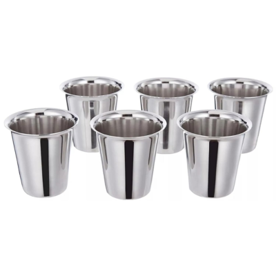 Heavy Steel Glass for Kids_ 6 Glass Set - Coffee Glass